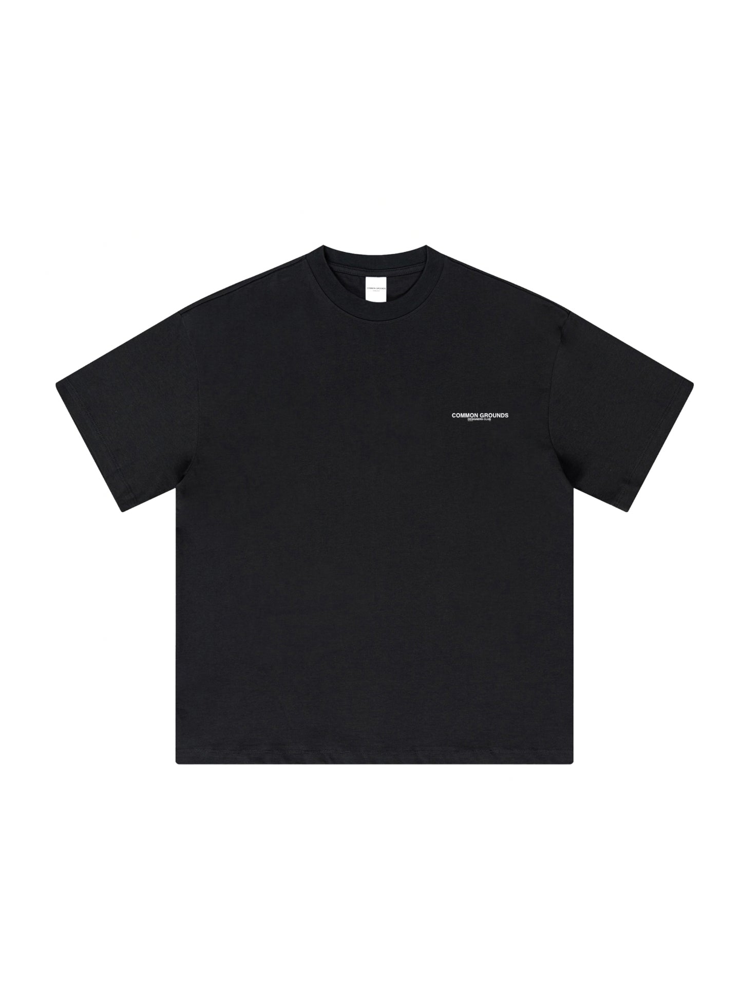 Designers Club Black Logo Tee 320GSM