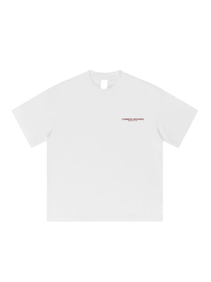 Designers Club White Logo Tee 320GSM